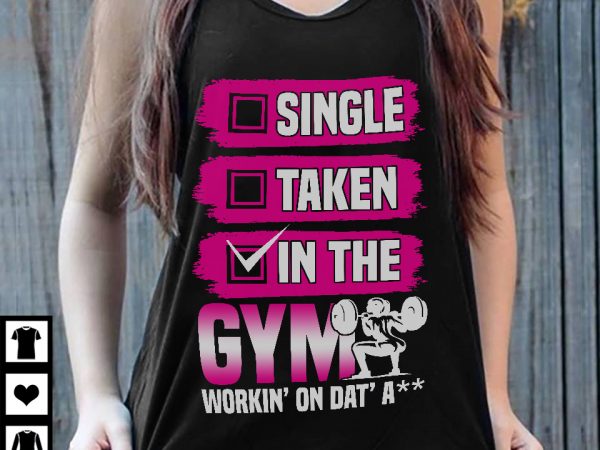 In the gym print ready t shirt design