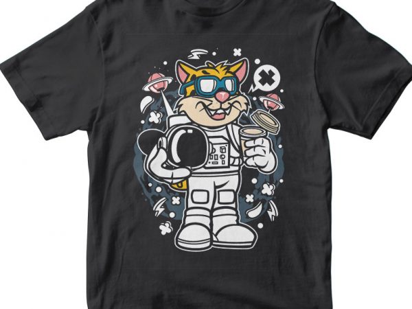 Leopard astronaut vector t-shirt design for commercial use