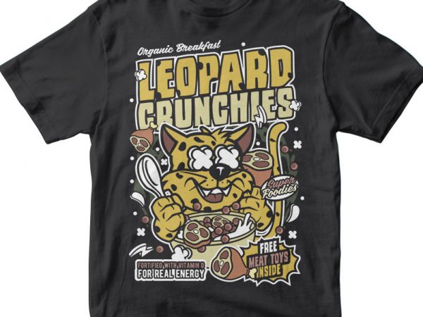 Leopard crunchies buy t shirt design