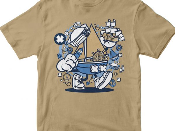 Little sailor t shirt design for purchase