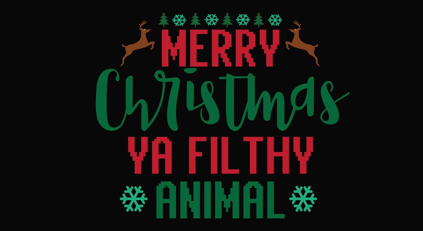 Download Merry Christmas Filthy Animal tshirt design for sale