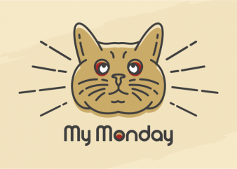 My Monday vector t-shirt design