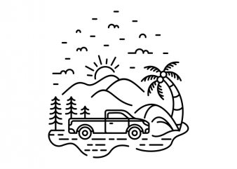 My Truck My Adventure design for t shirt