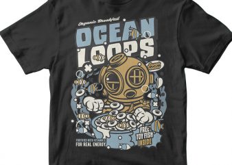 Ocean Loops buy t shirt design artwork