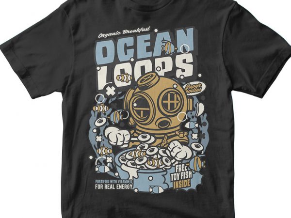 Ocean loops buy t shirt design artwork