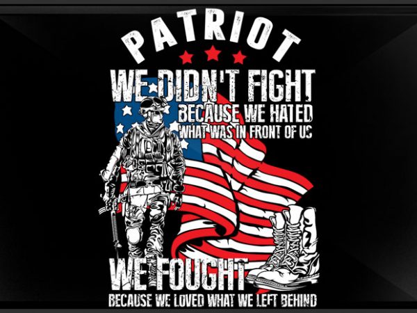 Patriot t shirt design for purchase