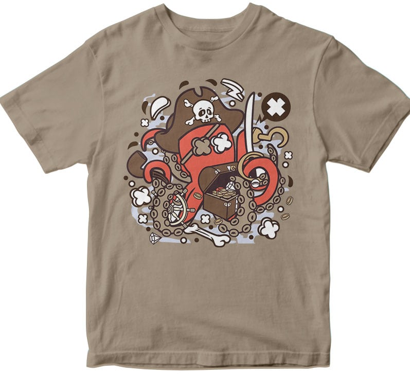 Pirate Octopus buy tshirt design