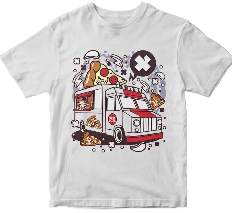 Pizza Van buy tshirt design