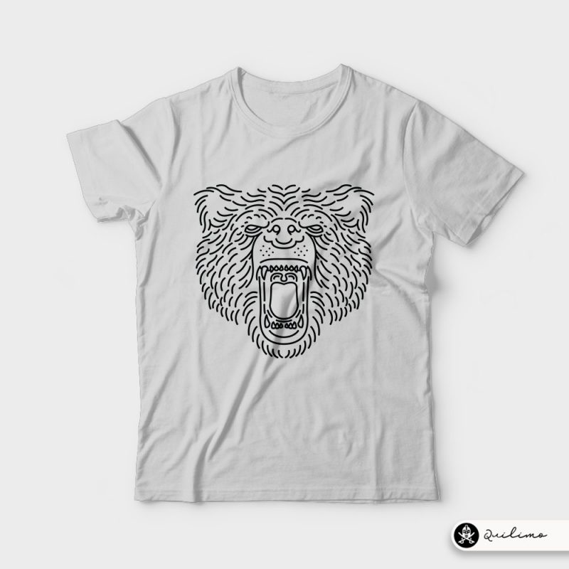Bear Roar Line buy t shirt design