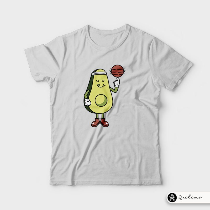 Avocado Playing Ball tshirt design for sale