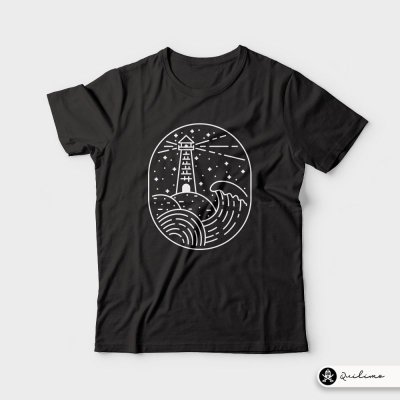 Lighthouse tshirt design for sale