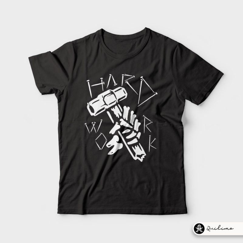 Hard Work t shirt design graphic