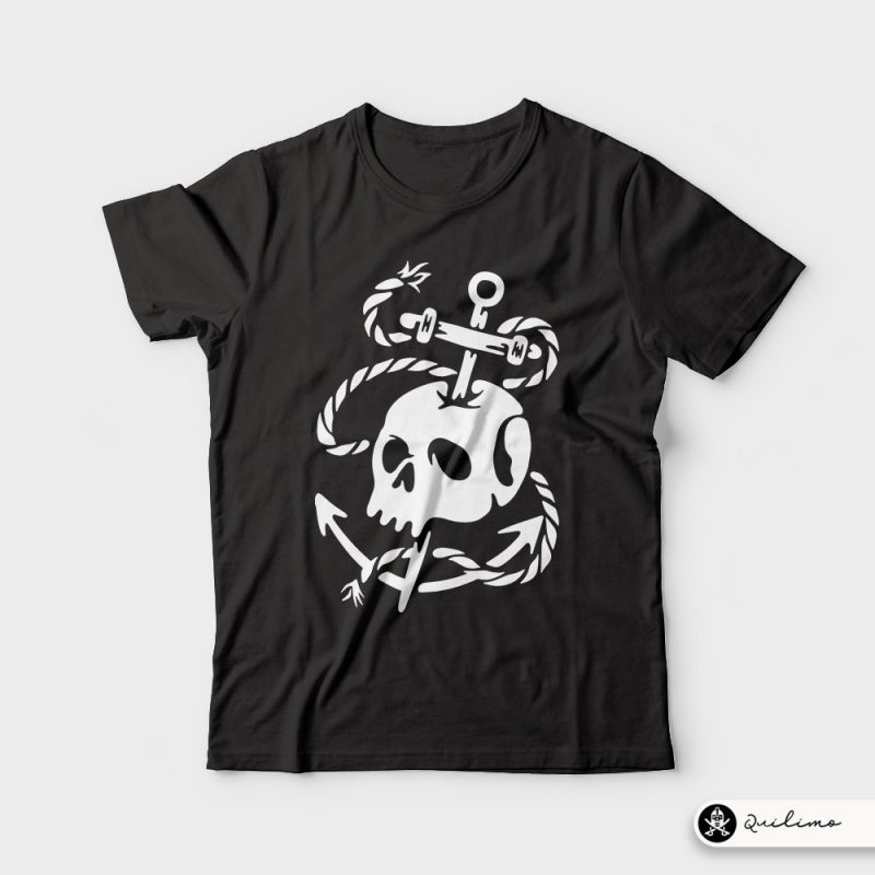 Death Anchor t shirt designs for printful