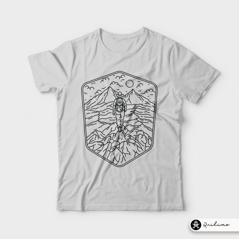 Traveler vector t shirt design for download - Buy t-shirt designs