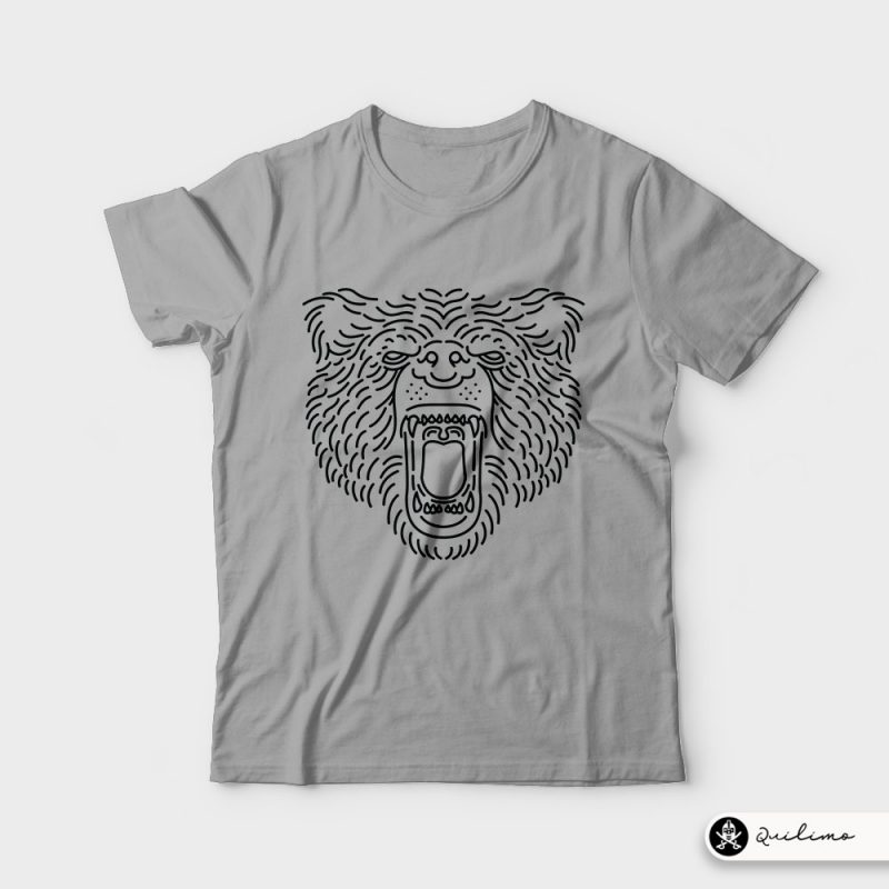 Bear Roar Line buy t shirt design