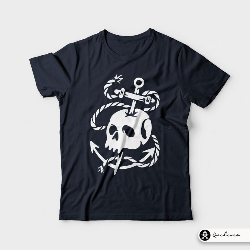 Death Anchor t shirt designs for printful