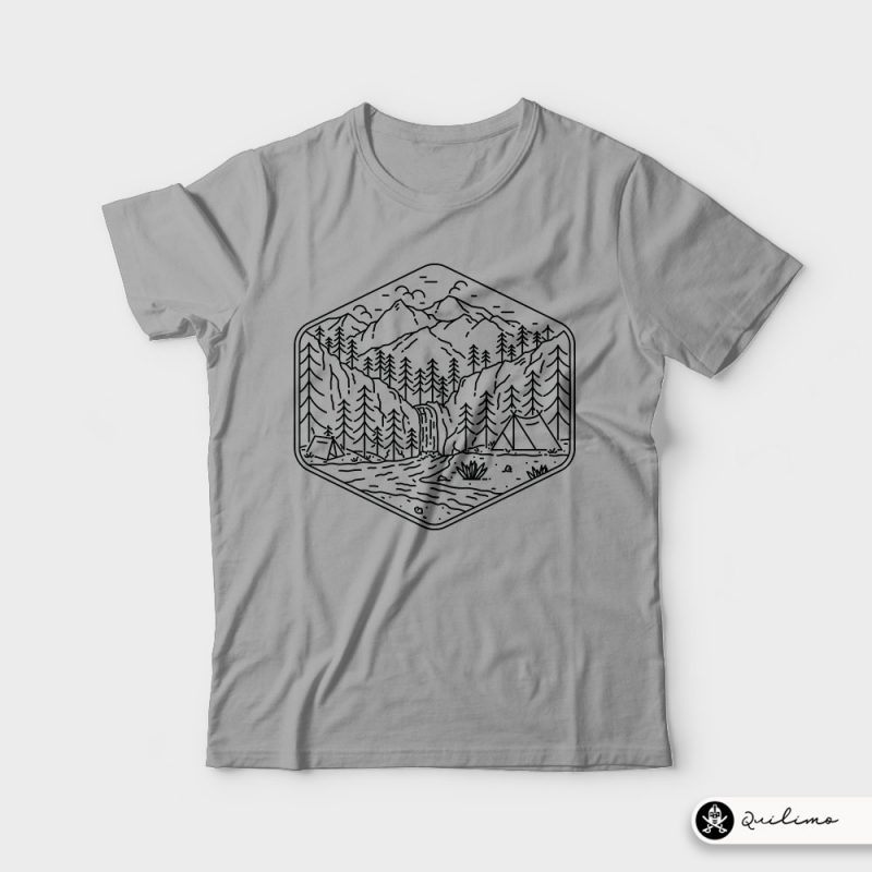 Great Camping tshirt design for sale