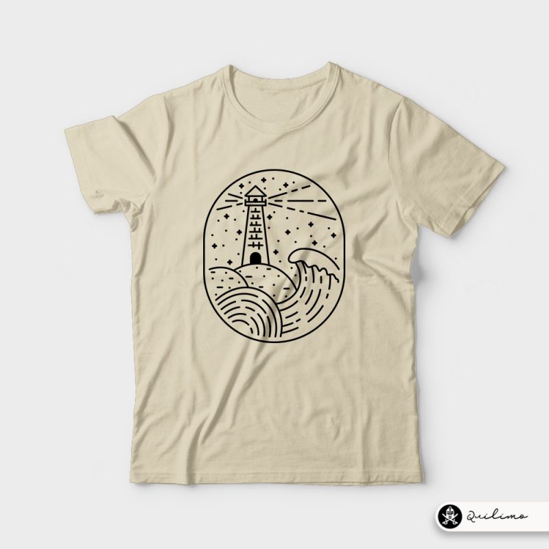 Lighthouse tshirt design for sale