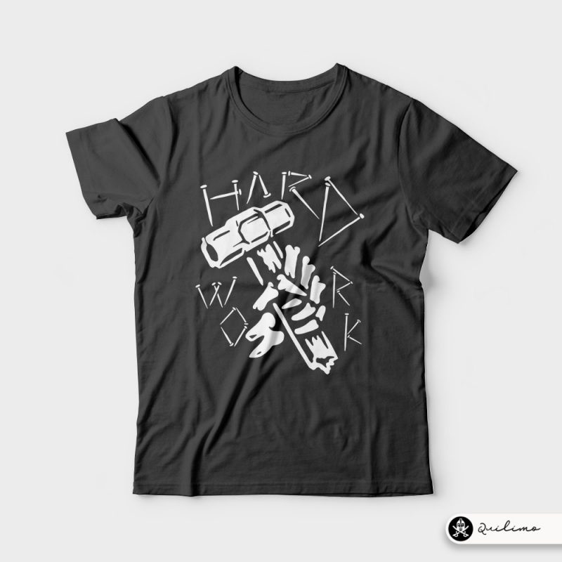 Hard Work t shirt design graphic