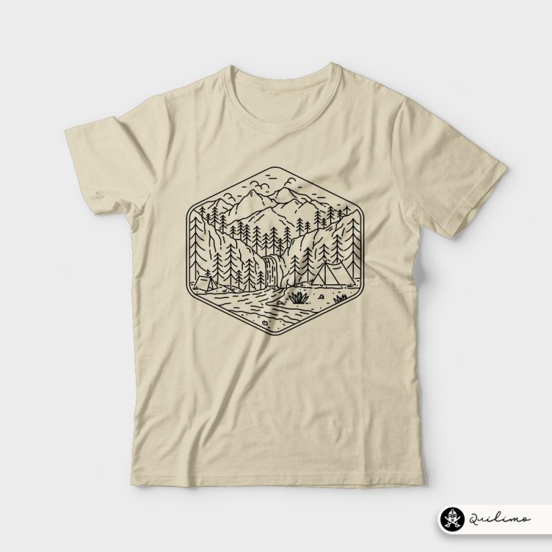 Great Camping tshirt design for sale