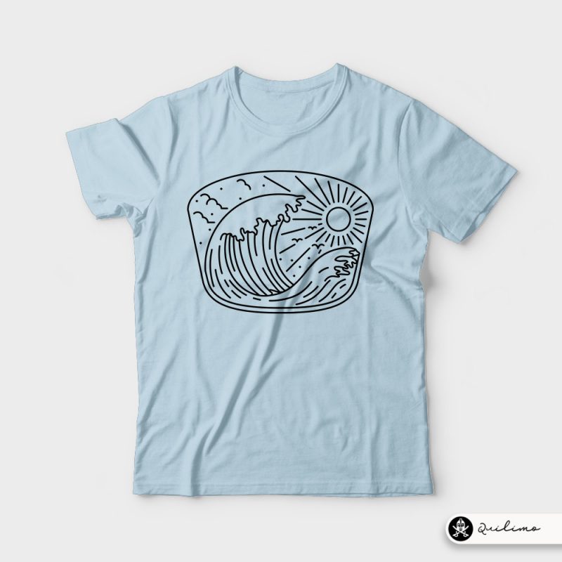 wave shirt design