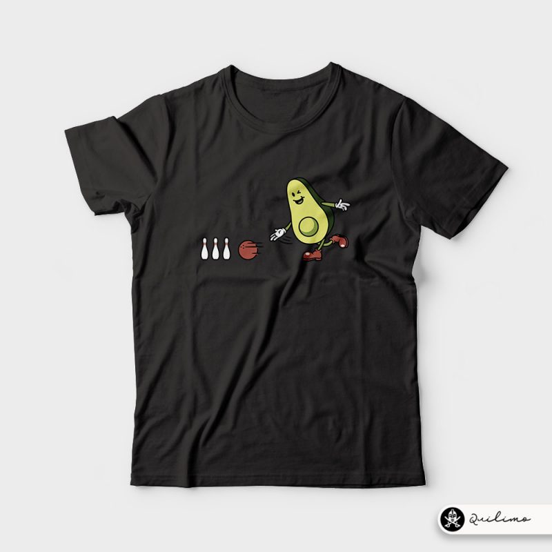 Avocado Playing Bowling tshirt factory