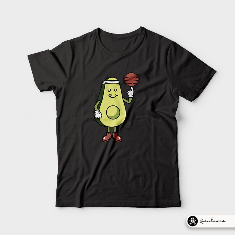 Avocado Playing Ball tshirt design for sale