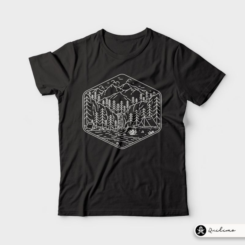 Great Camping tshirt design for sale