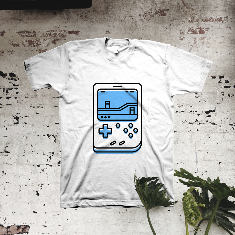 Retro Gameboy t shirt designs for sale
