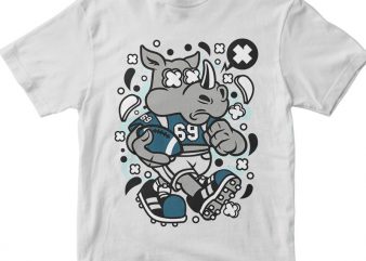 Rhino Football buy t shirt design artwork