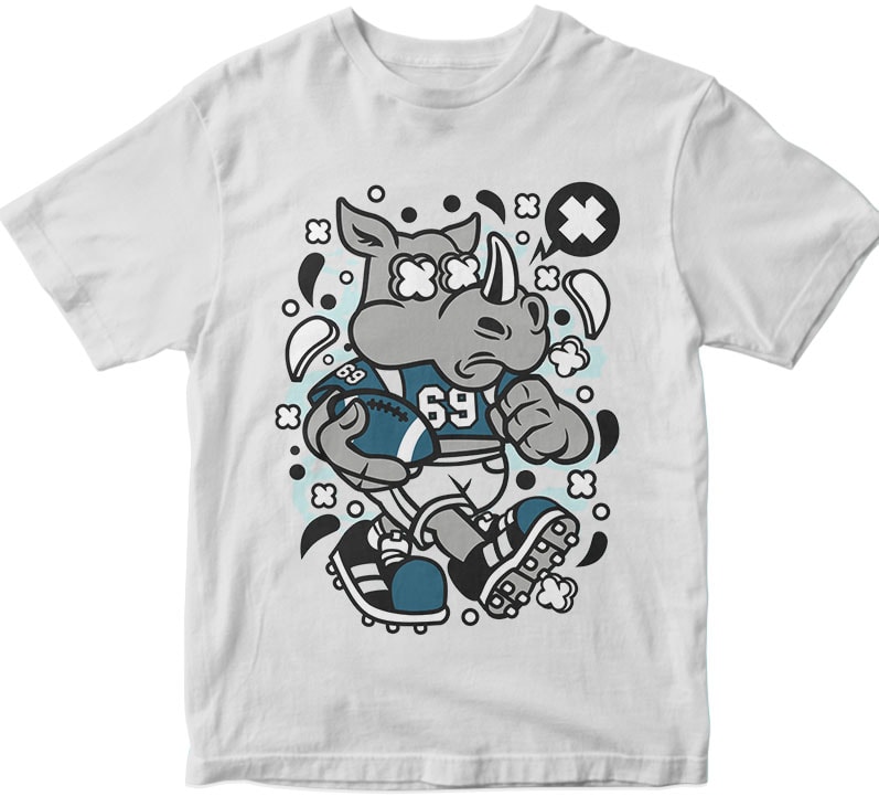 Rhino Football tshirt-factory.com