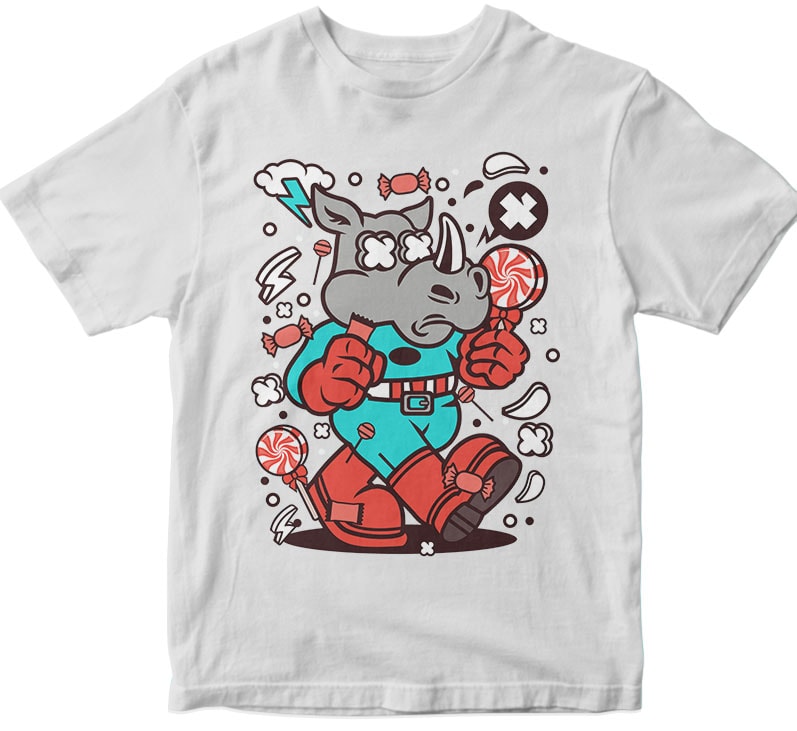 Rhino Super Candy tshirt-factory.com