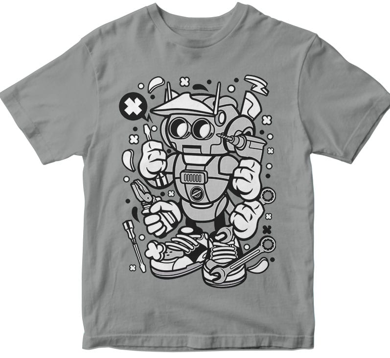 Robot Tools t shirt designs for sale
