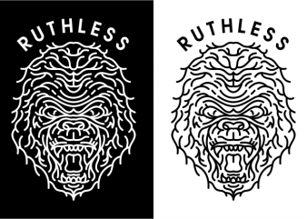 Ruthless design for t shirt