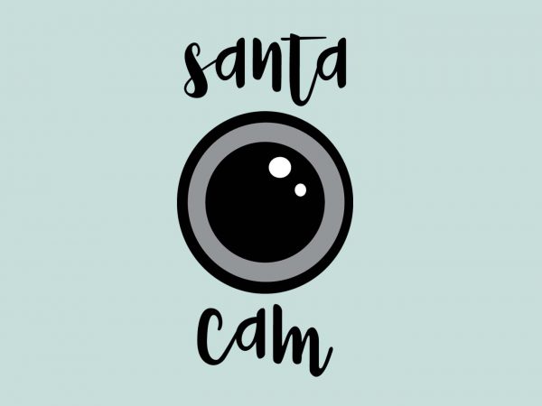 Santa Cam t shirt template vector Santa Cam t shirt template vector