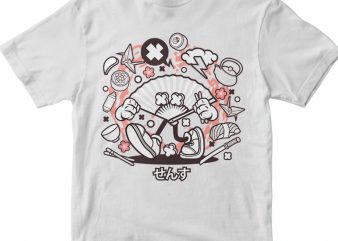 Sensu vector t shirt design artwork