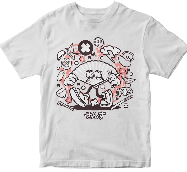 Sensu tshirt design for merch by amazon