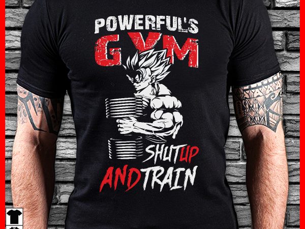 Shutup and train t shirt design for download