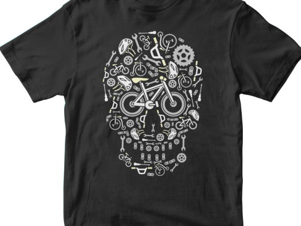 Skull bike buy t shirt design
