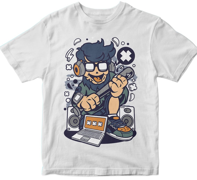 Street Hipster t-shirt designs for merch by amazon