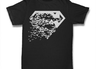 Superbats t-shirt design for sale