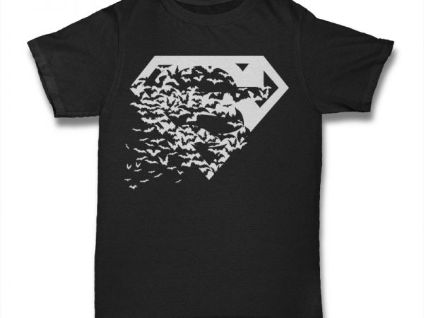 Superbats t-shirt design for sale