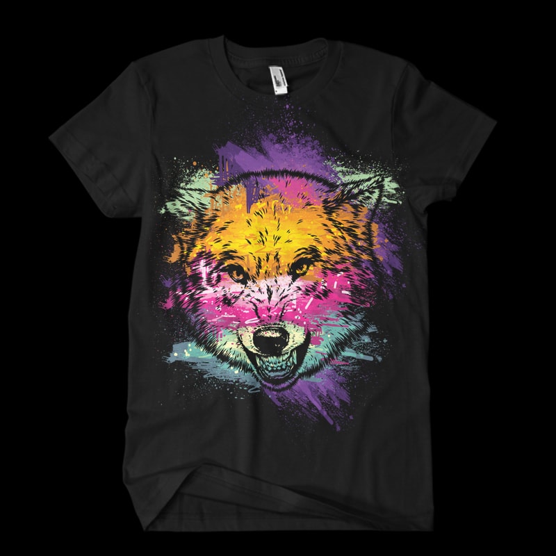 wolf love tshirt design for sale