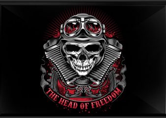 The Head of Freedom buy t shirt design for commercial use