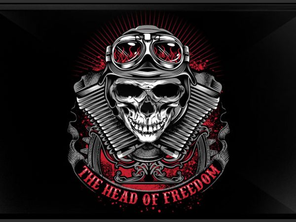 The head of freedom buy t shirt design for commercial use