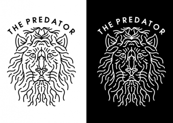 The Predator vector shirt design