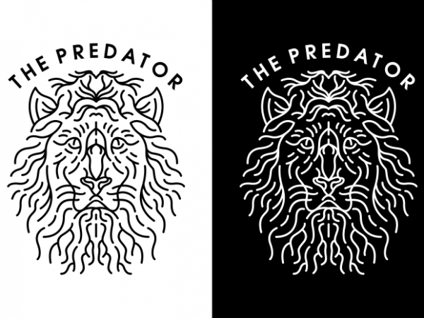 The predator vector shirt design