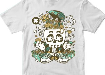 Treasure Skull Head t shirt design for sale