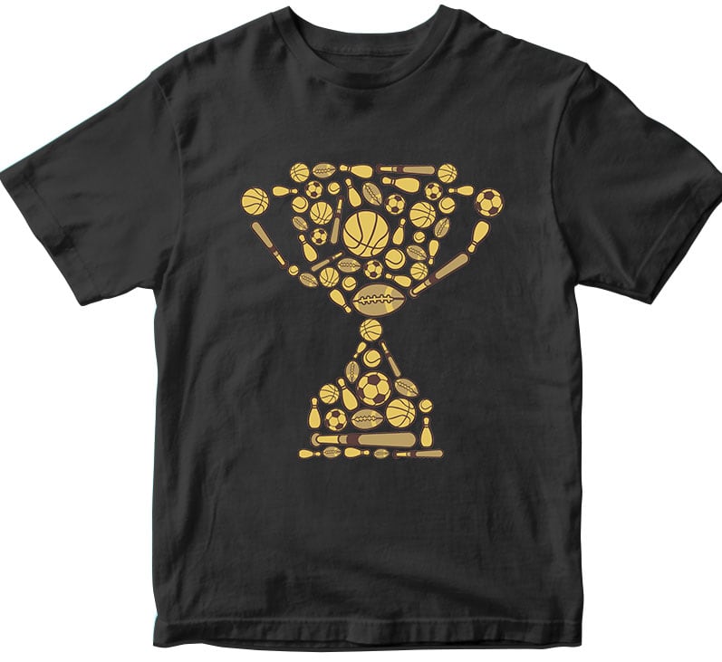 Trophy t-shirt designs for merch by amazon