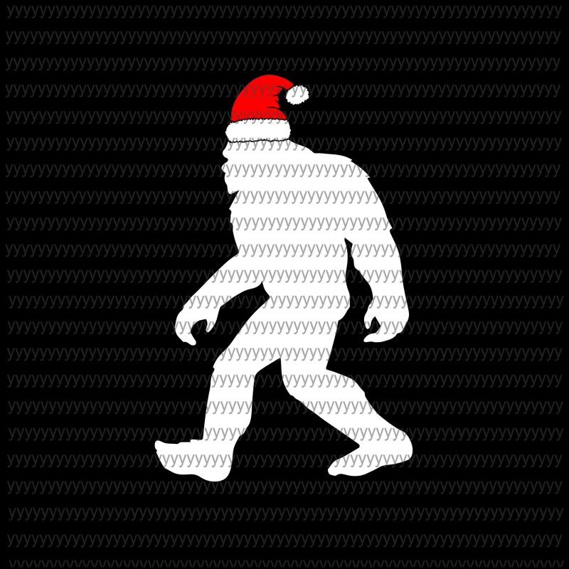 Bigfoot SVG, Bigfoot Yeti Sasquatch Ugly Christmas Sweater, svg, png, dxf, eps file buy t shirt design